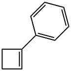 1-フェニル-1-シクロブテン 化学構造式