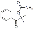 Propiophenone, 2-hydroxy-2-methyl-, carbamate (8CI) Structure