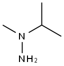 1-メチル-1-(1-メチルエチル)ヒドラジン 化学構造式