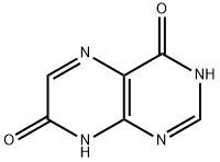 4,7(1H,8H)-プテリジンジオン 化学構造式