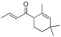 1-(2,4,4-トリメチル-2-シクロヘキセン-1-イル)-2-ブテン-1-オン 化学構造式
