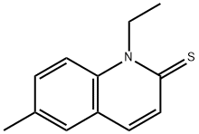 1-ETHYL-6-METHYL-2(1H)-QUINOLINETHIONE Struktur