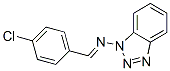 1-[(p-Chlorobenzylidene)amino]-1H-benzotriazole Structure