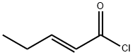 (E)-2-ペンテン酸クロリド 化学構造式