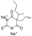 5-allyl-5-(1-methylbutyl)-2-thiobarbituric acid, sodium derivative Struktur