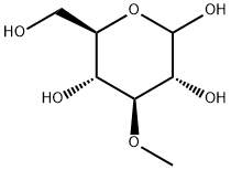 3-O-メチル-β-D-グルコピラノース 化学構造式