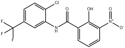 N-[2-Chloro-5-(trifluoromethyl)phenyl]-2-hydroxy-3-nitrobenzamide Structure