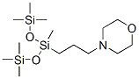 4-[3-[ビス(トリメチルシリルオキシ)(メチル)シリル]プロピル]モルホリン 化学構造式