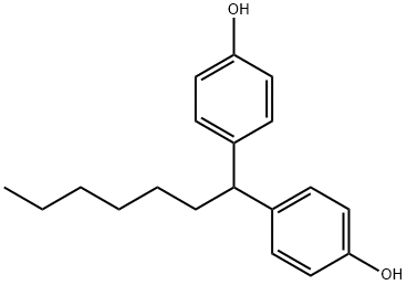 4,4'-heptylidenebisphenol Struktur