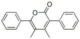 4,5-ジメチル-3,6-ジフェニル-2H-ピラン-2-オン 化学構造式