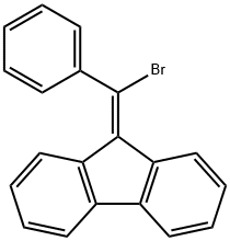9-(bromo-phenyl-methylidene)fluorene Struktur