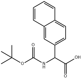 TERT-BUTOXYCARBONYLAMINO-NAPHTHALEN-2-YL-ACETIC ACID Struktur