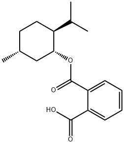 (-)-单-(1R)-邻苯二甲酸薄荷酯, 33744-74-0, 结构式