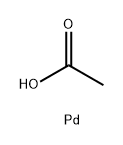 酢酸パラジウム(II) 化学構造式