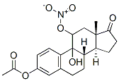 9-hydroxyestrone-3-acetate-11-nitrate Struktur