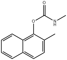 メチルカルバミド酸2-メチル-1-ナフチル 化学構造式
