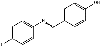 4-{[(4-氟苯基)亚胺基]甲基}苯酚, 3382-63-6, 结构式
