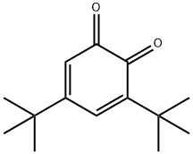 3,5-ジ-tert-ブチル-1,2-ベンゾキノン 化学構造式