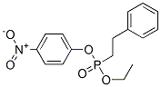 (2-Phenylethyl)phosphonic acid ethyl 4-nitrophenyl ester Struktur