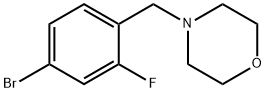 4-(4-溴-2-氟苄基)吗啉, 338454-98-1, 结构式