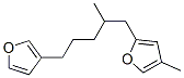 2-[5-(3-フリル)-2-メチルペンチル]-4-メチルフラン 化学構造式
