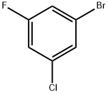 1-ブロモ-3-クロロ-5-フルオロベンゼン 化学構造式