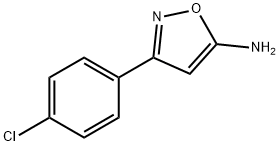 5-氨基-3-(4-氯苯基)异恶唑, 33866-48-7, 结构式