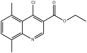 4-氯-5,8-二甲基喹啉-3-甲酸乙酯 结构式