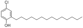 4-クロロ-2-テトラデシルフェノール 化学構造式