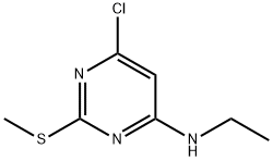 6-氯-N-乙基-2-(甲硫基)-4-嘧啶胺 结构式