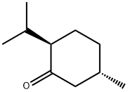 (2β,5α)-5-メチル-2-(1-メチルエチル)シクロヘキサノン 化学構造式
