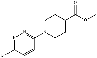 METHYL 1-(6-CHLORO-3-PYRIDAZINYL)-4-PIPERIDINECARBOXYLATE Structure