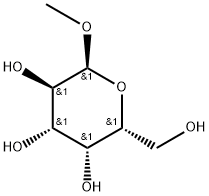 Α-D-乳酸吡喃糖苷甲酯 结构式