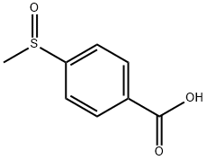 4-甲亚砜基苯甲酸 结构式