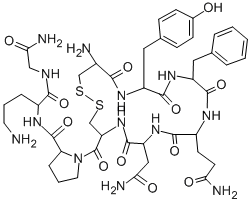 8-オルニチンバソプレッシン 化学構造式