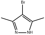 3,5-ジメチル-4-ブロモ-1H-ピラゾール 化学構造式