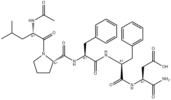 AC-LEU-PRO-PHE-PHE-ASP-NH2, 339990-02-2, 结构式