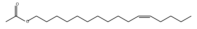 酢酸(Z)-11-ヘキサデセニル 化学構造式