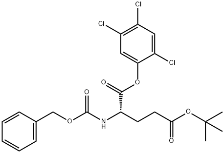 N-[(Benzyloxy)carbonyl]-L-glutamic acid 5-(1,1-dimethylethyl)1-(2,4,5-trichlorophenyl) ester Struktur