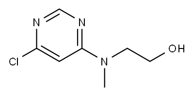 2-[(6-Chloro-4-pyrimidinyl)(methyl)amino]-1-ethanol Structure