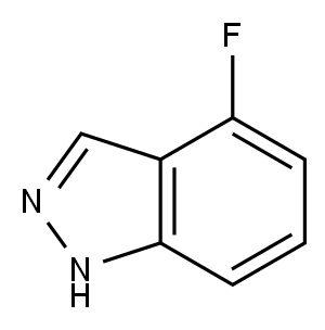 4-フルオロインダゾール 化学構造式