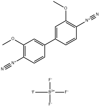 ファストブルーBフルオロボレート 化学構造式