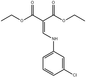 diethyl [(m-chloroanilino)methylene]malonate Structure