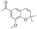 6-アセチル-8-メトキシ-2,2-ジメチル-2H-1-ベンゾピラン 化学構造式