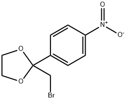 2-溴甲基-2-(4-硝基苯基)-1,3-二氧戊环 结构式