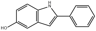 2-苯基-1H-吲哚-5-醇 结构式