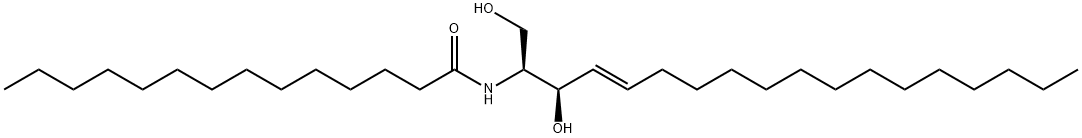 十四酰鞘氨醇 结构式