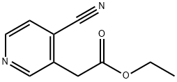 2-(4-氰基吡啶-3-基)乙酸乙酯 结构式
