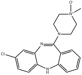 氯氮平-N-氧化物 结构式