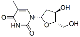 2'-デオキシ-L-チミジン 化学構造式